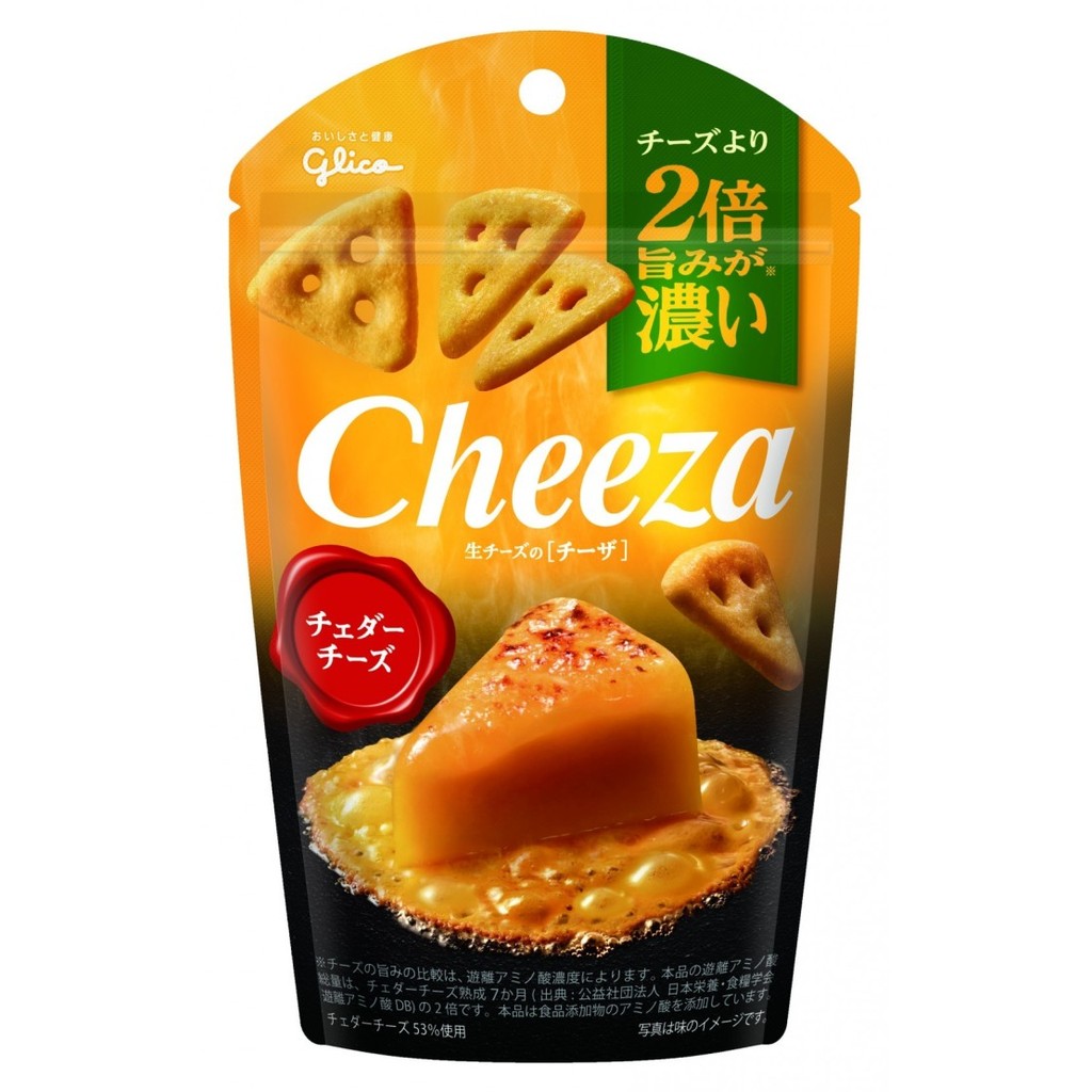 

✨TERLARIS -GLICO CHEEZA CAMEMBERT CHEESE CHEDDAR CHEESE CRACKERS SNACK JEPANG - CHEDDAR