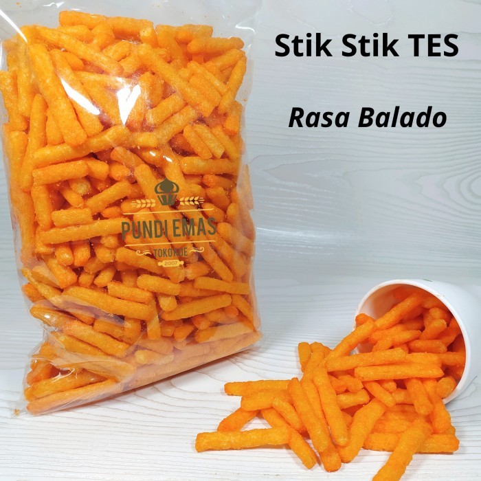 

SNACK CHIKI TES 500 GRAM / STIK BALADO DAN STIK KEJU / MAKANAN RINGAN - Stik Keju