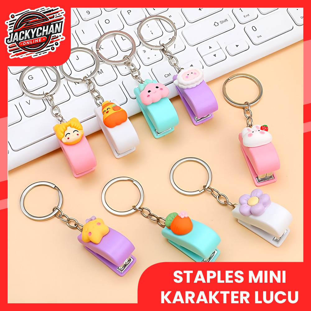 JC  STAPLES MINI GANTUNGAN KUNCI KARAKTER LUCU