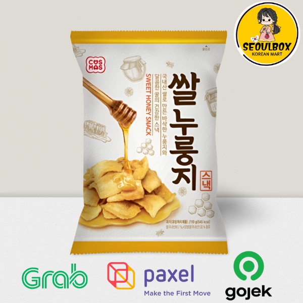

Cosmos Nurungji Rice Honey Snack 110g - Snack Beras Made In Korea