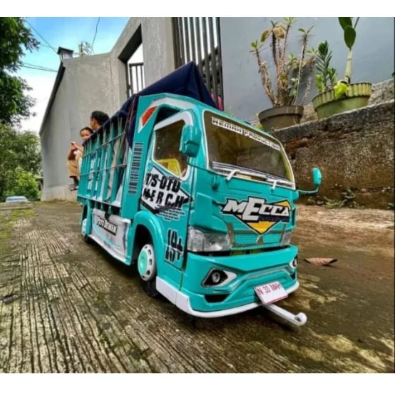 MINIATUR TRUK OLENG KAYU ASLI MAINAN ANAK-ANAK KEKINIAN TRUK OLENG MOBIL OLENG