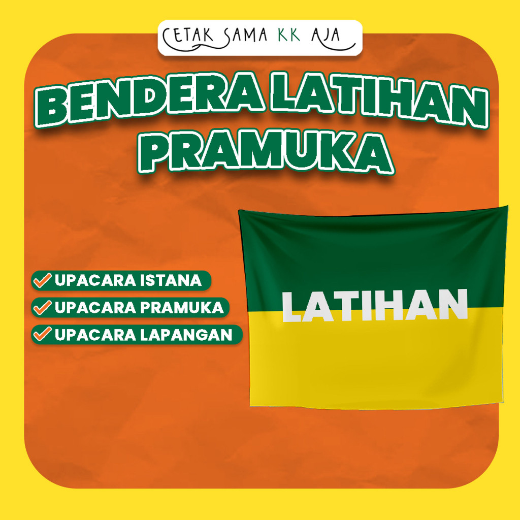 [FREE DESIGN] BENDERA LATIHAN PRAMUKA PREMIUM UPACARA SEKOLAH SMP SMA SMK PASKIBRA UPACARA BENDERA