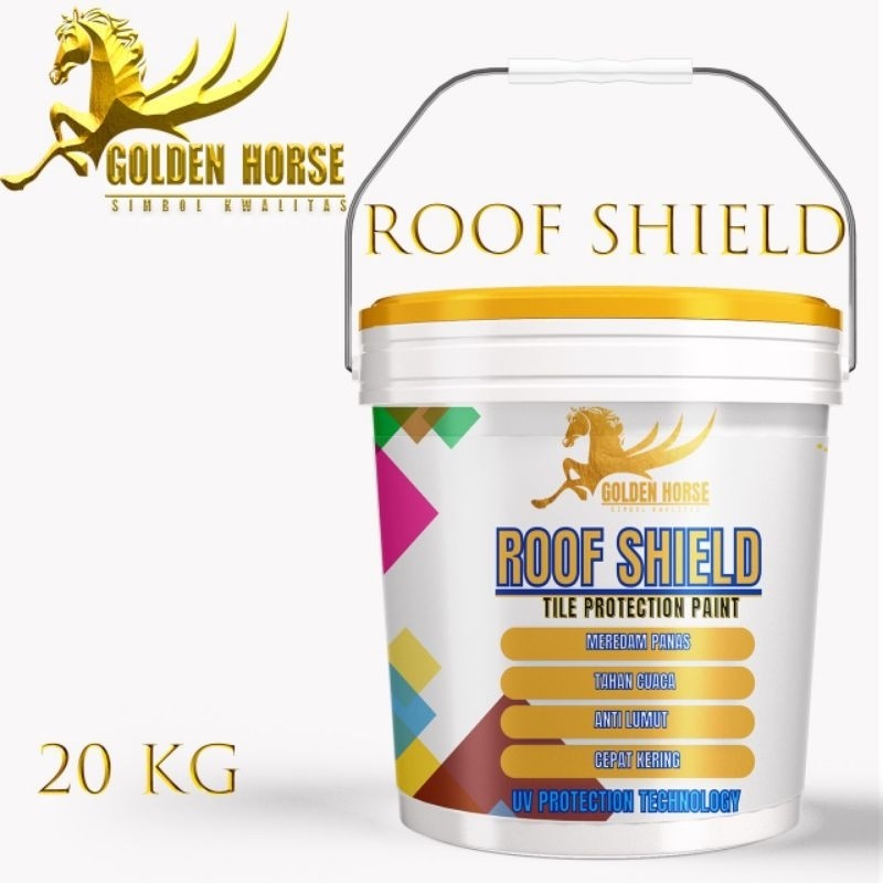 Cat Genteng Asbes/Metal/Beton Roof Shield 20kg - Golden Horse