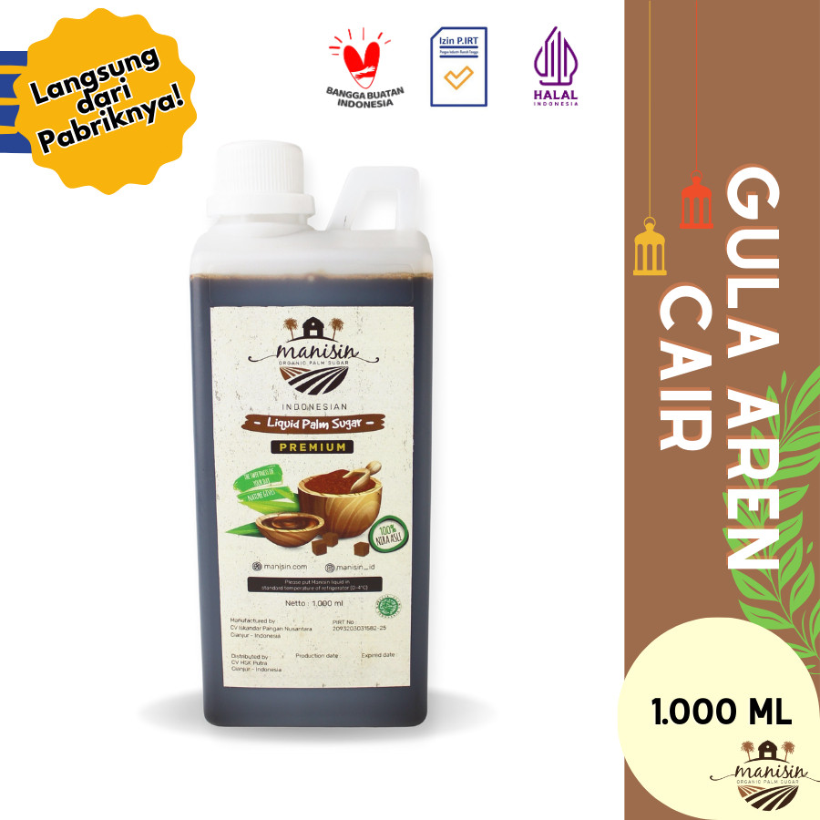 

Gula Aren Cair PREMIUM 1 Liter, LIQUID PALM SUGAR GRADE A Kemasan 1 Liter