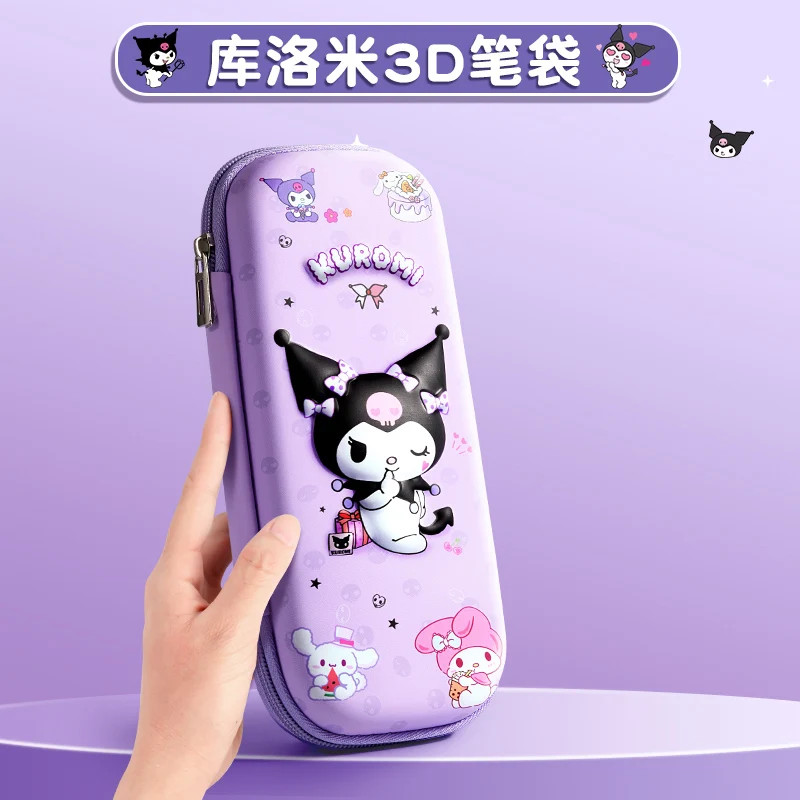 

Sanrio Series Kuromi Pencil Bag Girls Pencil Case Cartoon Girls Stationery Bags Sanrio Girls New Popular High-value