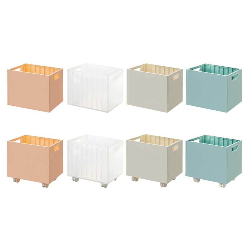 

Book Storage Box with Pulley Movable File Box Large Capacity Storage Basket File Organizer School Office Supplies
