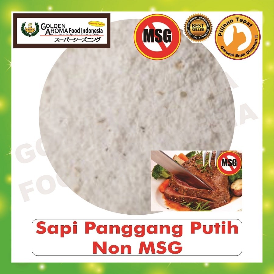 

Bubuk Tabur Rasa sapi panggang putih Non MSG 500gr Bumbu Serbaguna Enak Halal 1/2Kg Seasoning Powder