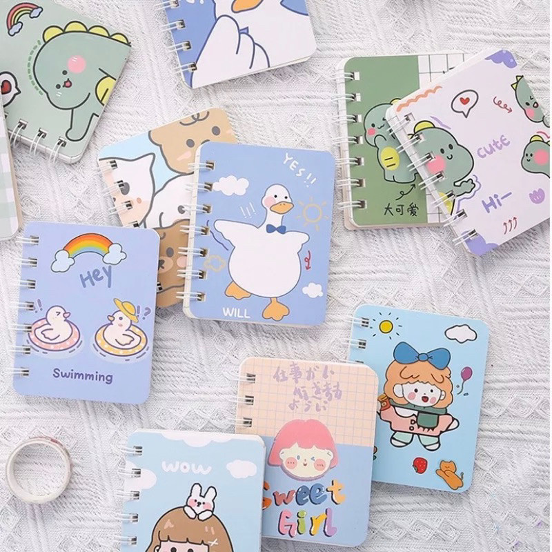 

Motif RANDOM A7 cute mini coil notebook high-value 2023 girly notepad portable portable small diary