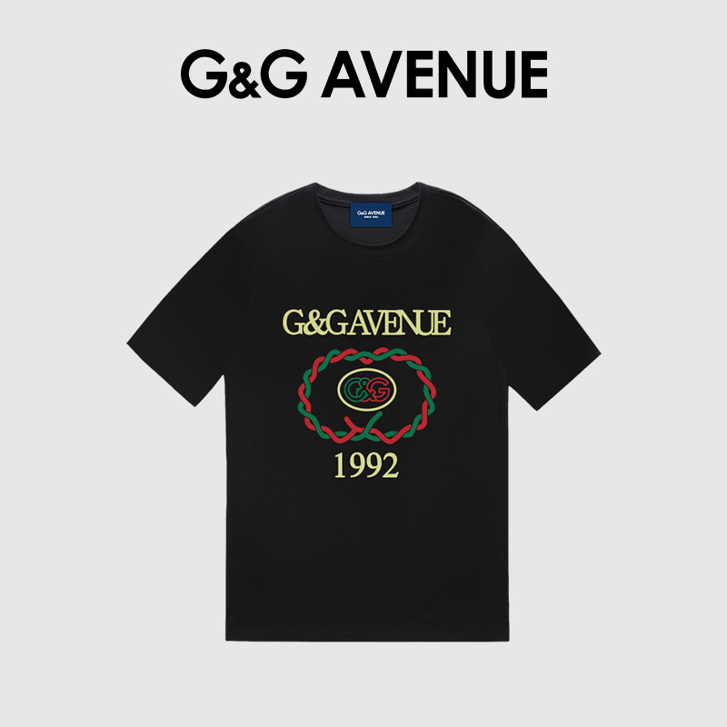 KAOS GUCCI T-Shirt Hitam Pria dan Wanita - Atasan Putih Round Neck yang Fashionable