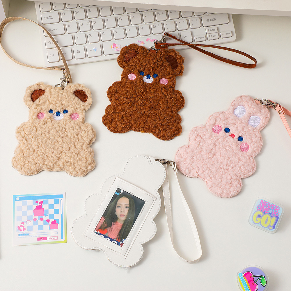 

New Arrival Kawaii PVC Soft Plush Kpop Photocard Holder Photo Card Holder Bag Pendant School