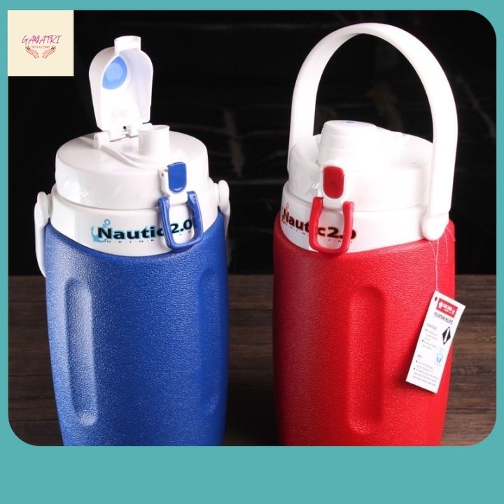 Termos Terkini / Termos ES 2 LITER Termos Air Panas Dingin LIONSTAR NAUTIC DRINK JAR 2 L PORTA LION 