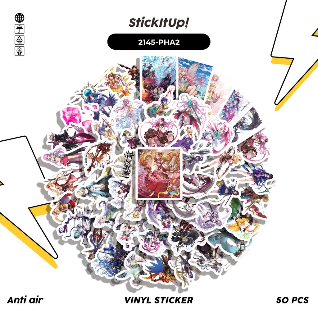 

COD✨ 50 Pcs Stiker GAME SERIES PHANTOM OF THE KILL CHARACTER MIX 02 Lucu Anti Air Untuk Dekorasi Notebook Sepeda Skateboard Handphone DIY