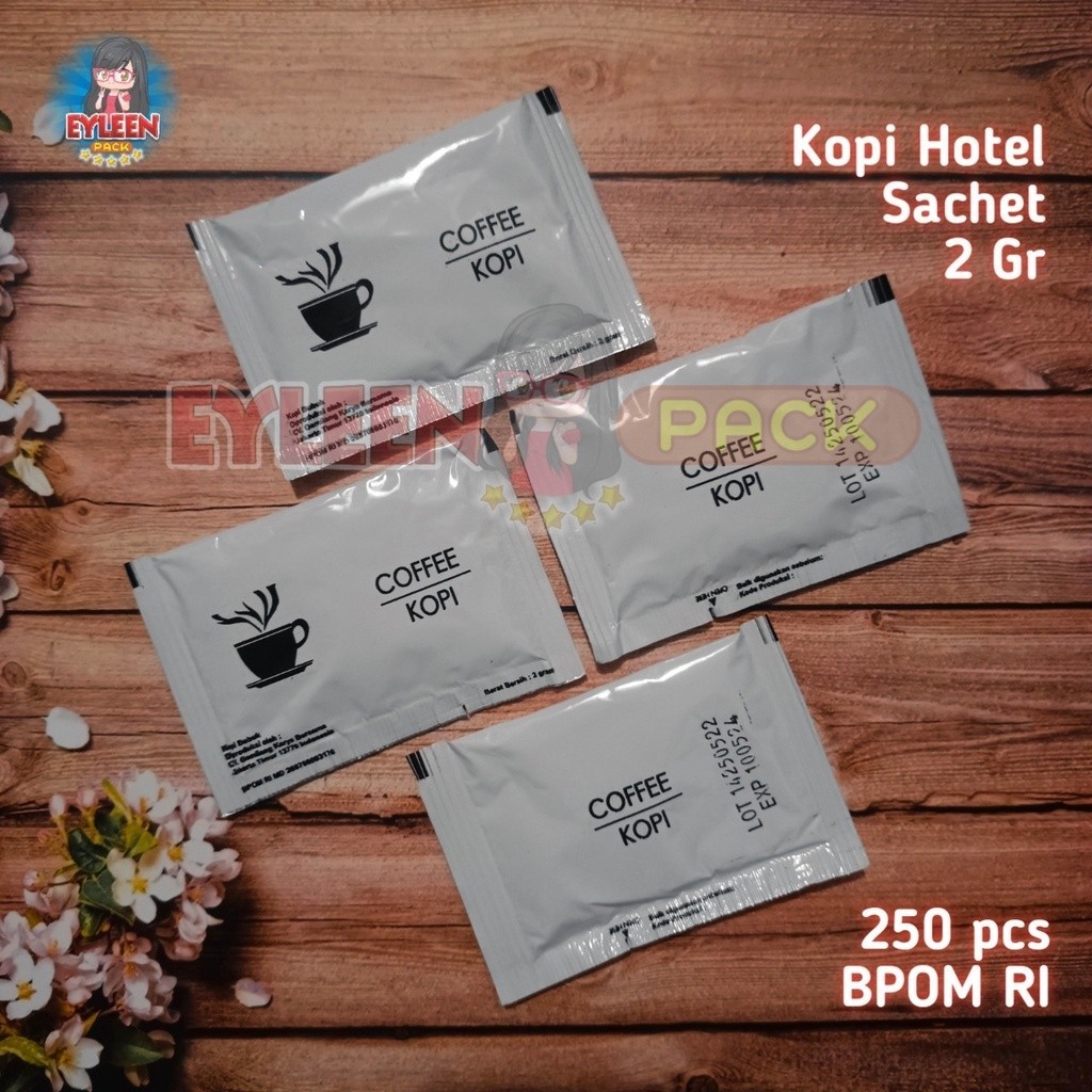 Kopi Sachet Hotel 2 Gram isi 250 pcs Kopi Instan Coffee Sachet