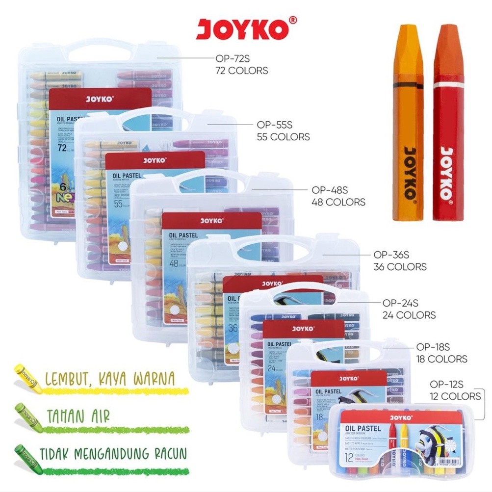 

spesial edition JOYKO KRAYON CRAYON MINYAK OIL PASTEL 10,10