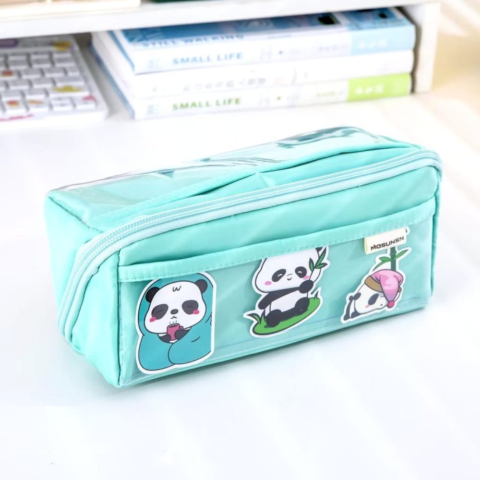 

[Best] Pencil case kotak pensil aesthetic Korea style tempat pensil besar - Green C