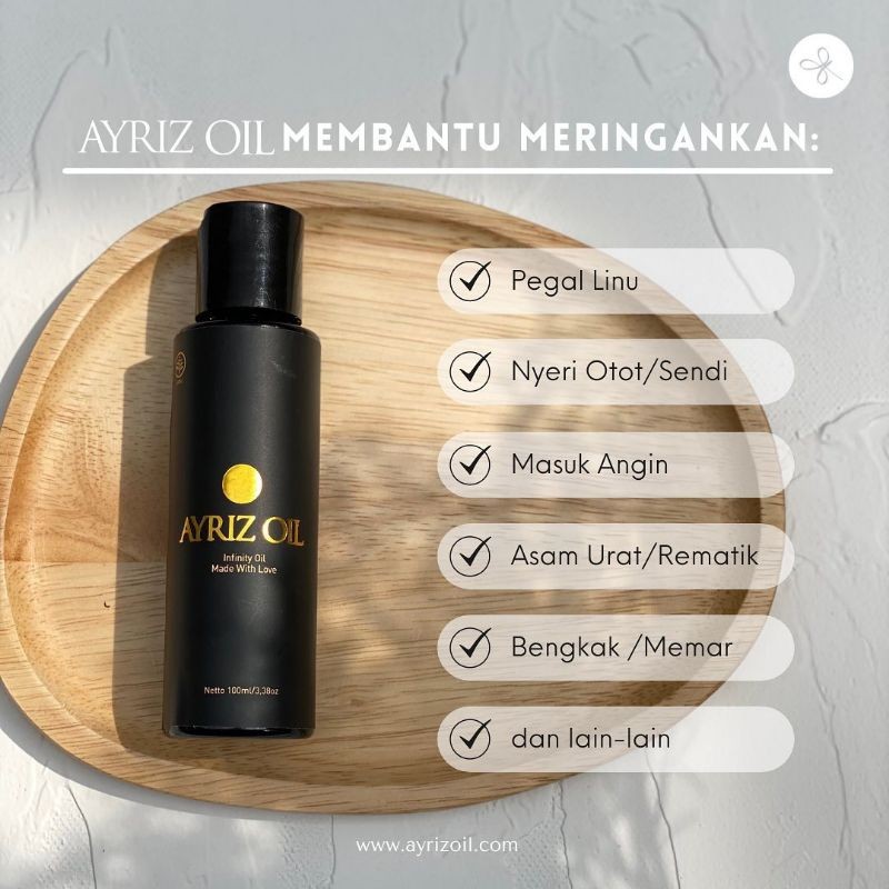 AYRIZ OIL DIJAMIN ASLI ORI 100%