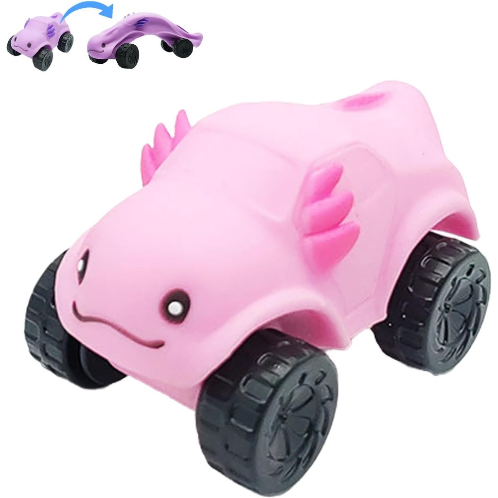 Kneading Deformed Educational Toy Car, Axolotl Expandable Car Toy, TPR Stretch Car Toy, Pinch and Pr