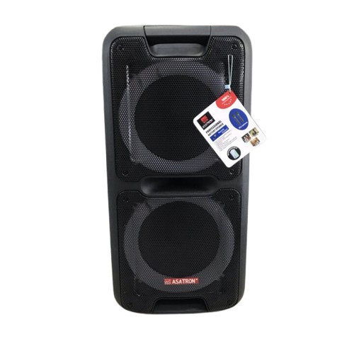 Speaker Asatron Champion / Asatron Champion Dual 10" Bluetooth Party Speaker Wireless Microphone