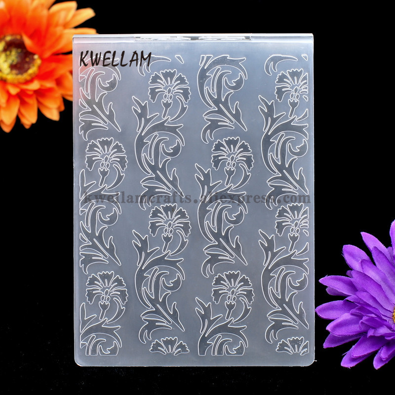 

Flower Plastic Embossing Folder For Scrapbook DIY Album Card Tool Plastic Template 10.6x14.5cm KW7031459