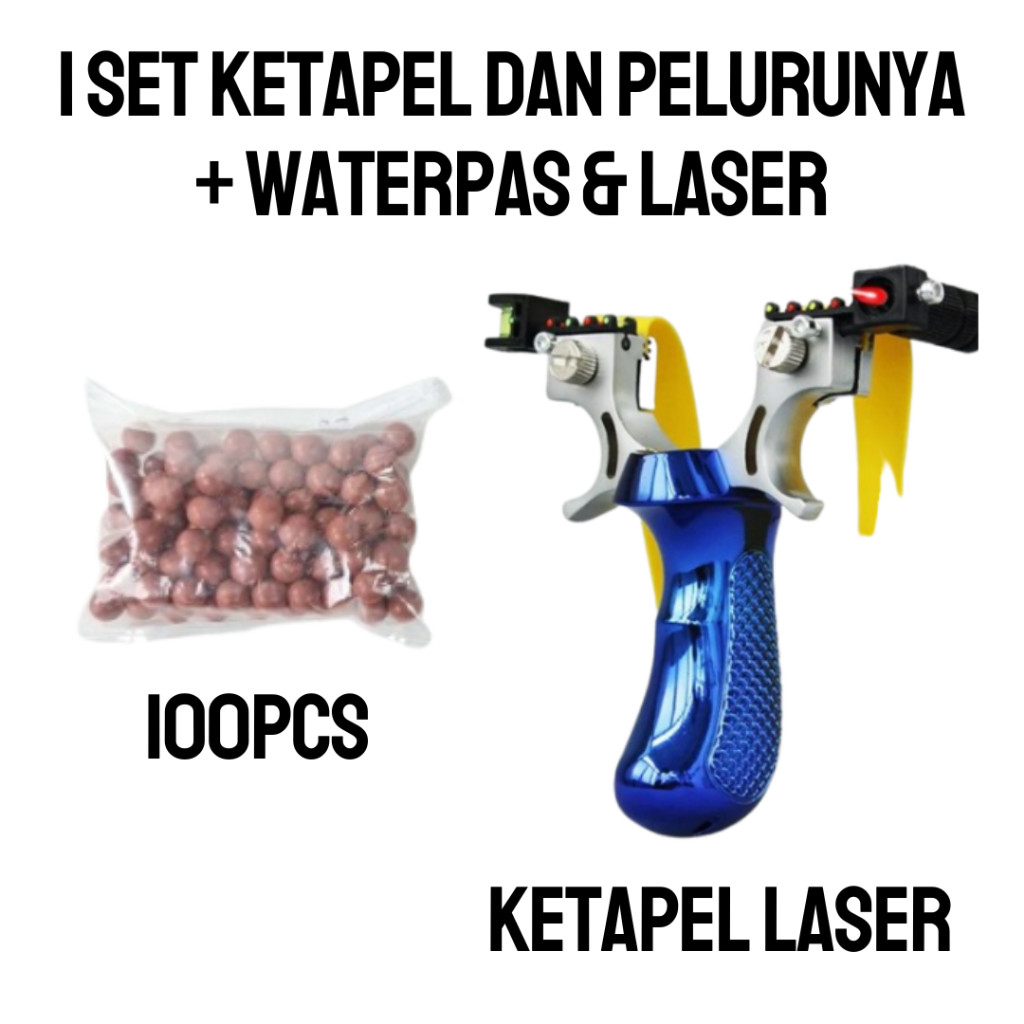 PAKET TERMURAH TERLENGKAP KETAPEL LASER SLINGSHOT