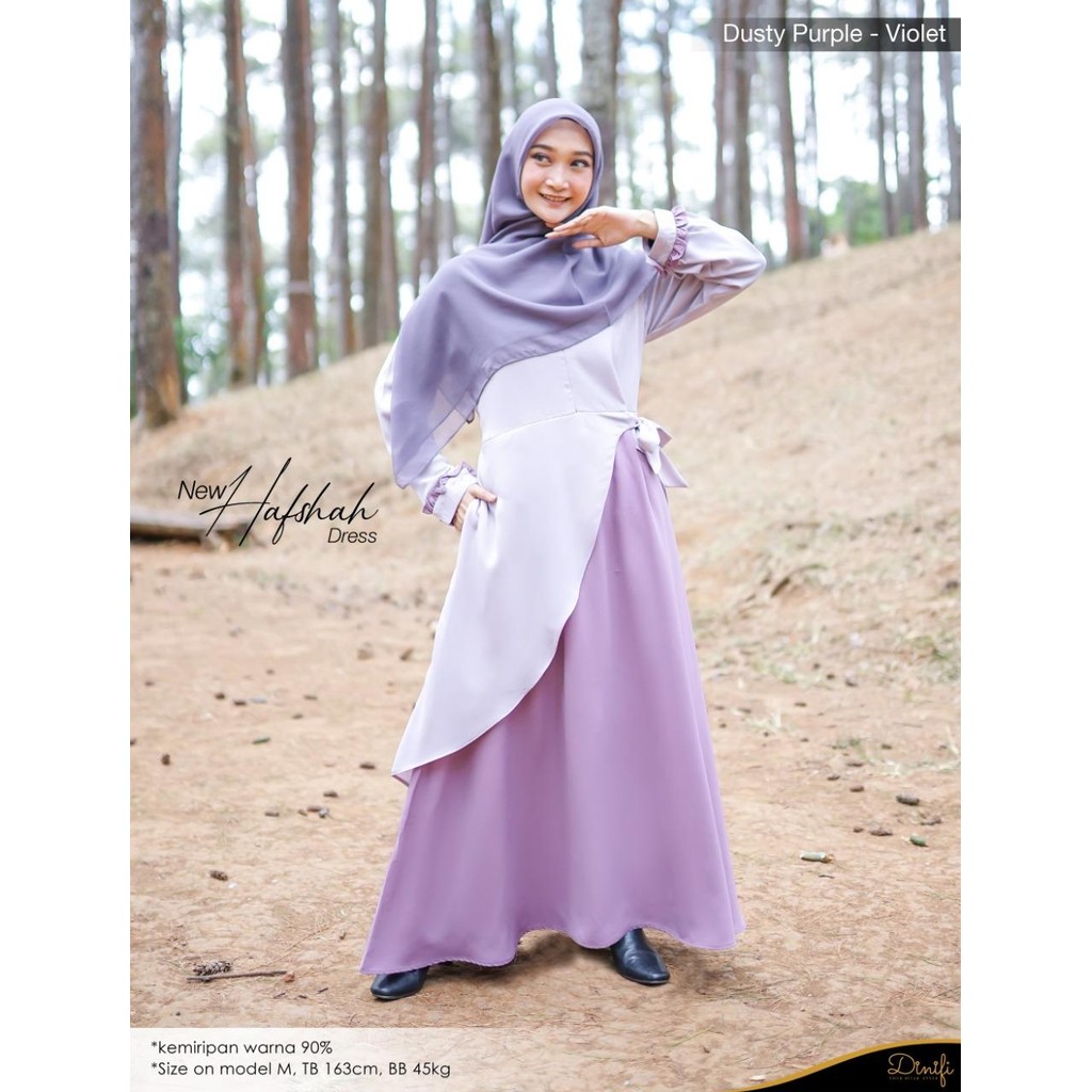 Gallery Muslim Bandung Baju Gamis Kekinian Muslim Dewasa New Hafshah Dress Wanita Simple By Mouza Or