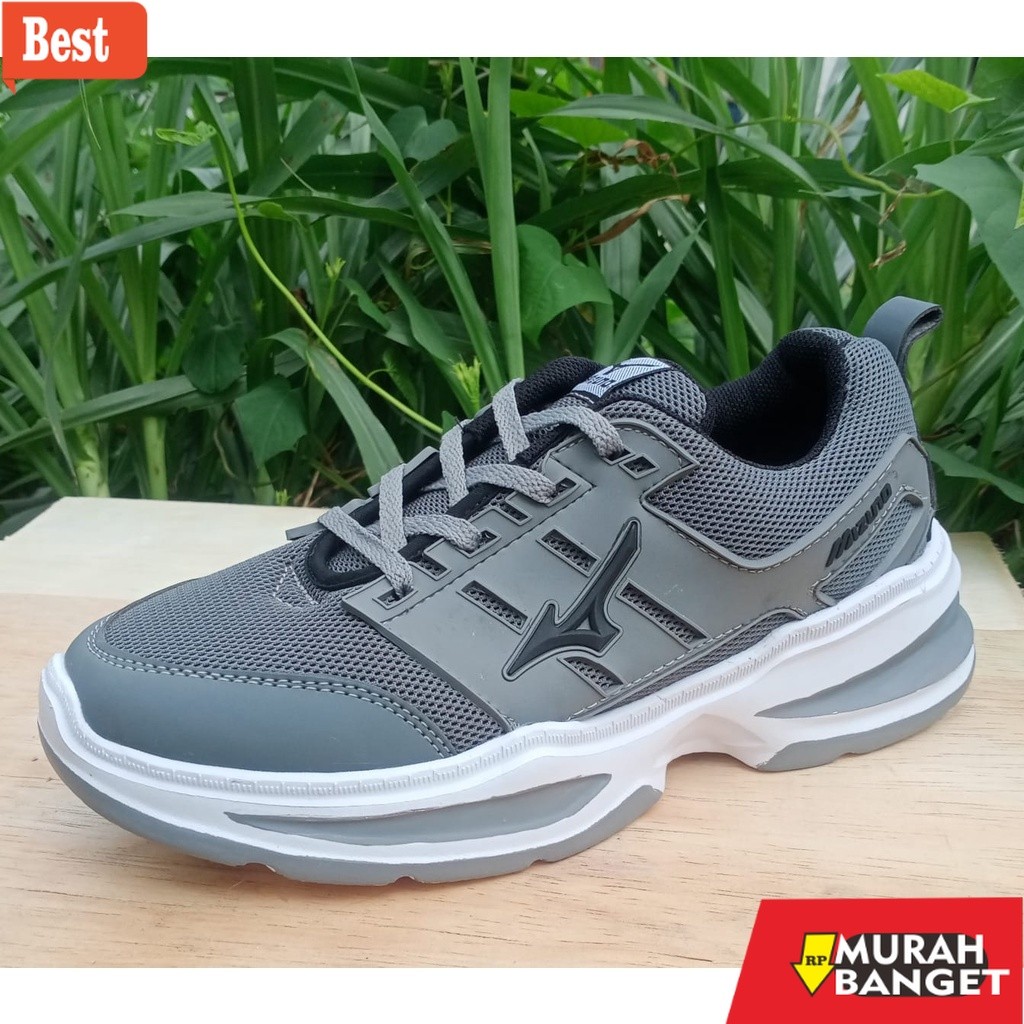 sepatu sneakers wanita original Mizuno Mid Premium Sepatu Olahraga Pria Wanita Original 100% Full Bl