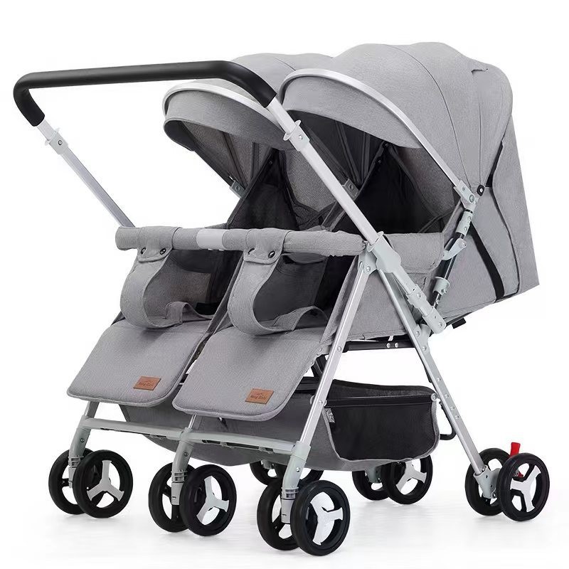 Baby Stroller 3-in-1 Simple and Fashionable Twin Baby Stroller Foldable Two-way High-quality Safe an