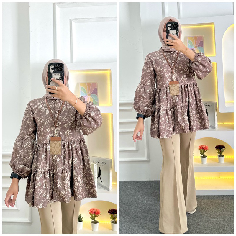 SS  - ZFS OOTD WANITA BLOUSE RISA / MIRSANY FLOWER SHAKILA BLOUSE / Aida Blouse BabyDoll LD 98 | BLO
