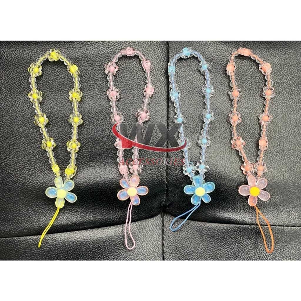 TALI GANTUNGAN HP / TALI CASING HP MOTIF BUNGA