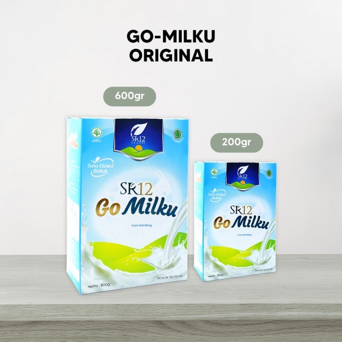 

AD SR12 Go Milku (Susu Kambing Etawa Bubuk Kaya Manfaat) Netto 600 Gr - Original/Plain