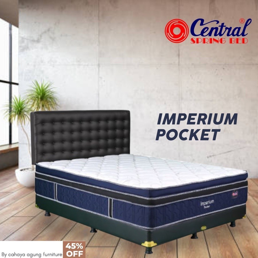 imperium pocket by central springbed bonus 2 bantal