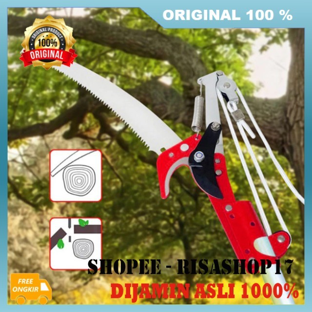 Gunting Dahan Tarik Pisau Tali Multifungsi Gergaji Kopi Cengkeh Gunting Dahan Tarik Gergaji Dahan Le