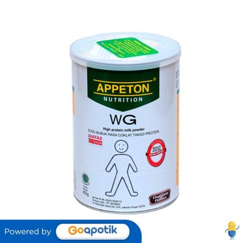 

Appeton Weight Gain Dewasa Rasa Coklat 450 Gram Kaleng