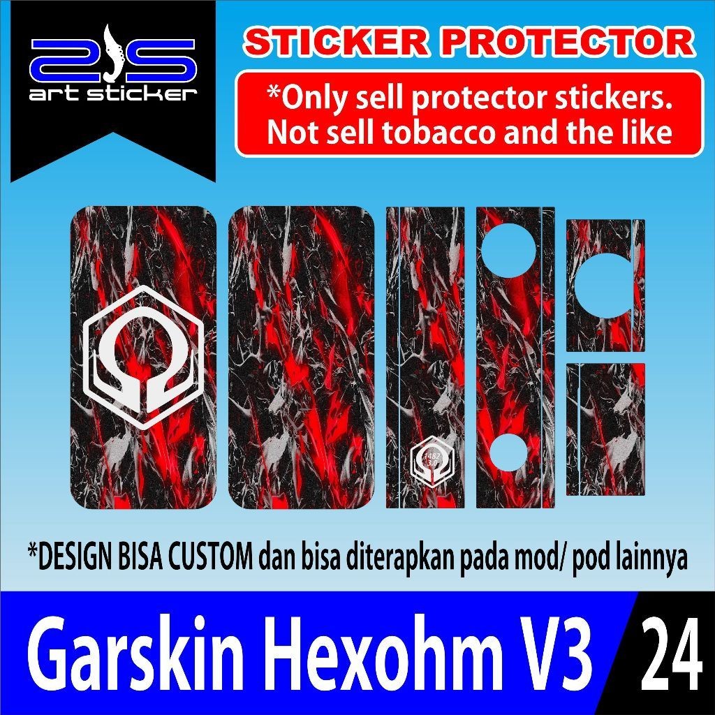 

DAPAT 2 PCS Stiker Heksom V3 & Of rem