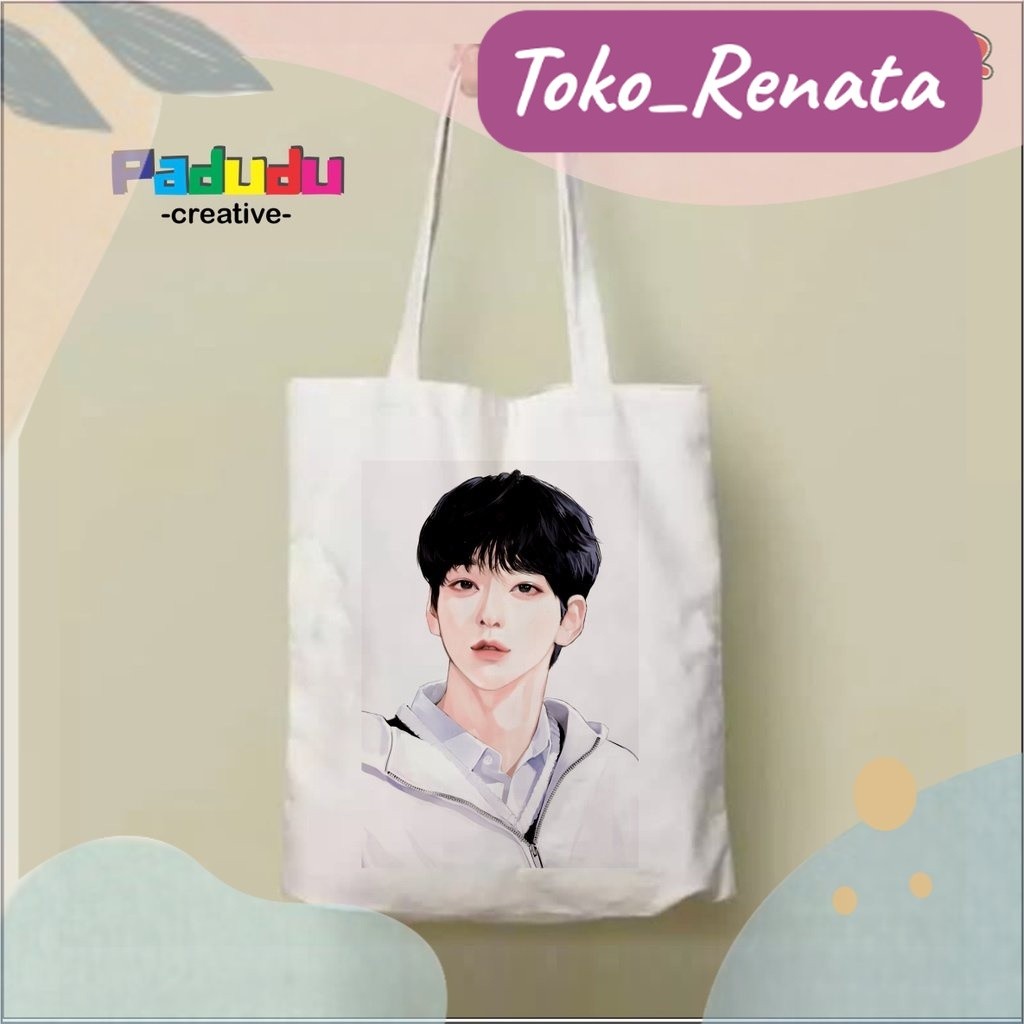 TOTEBAG RETRO Vintage Soobin TXT broken Aesthetic Tas Tote RESLETING Wanita | Pria Anime Toko_Renata