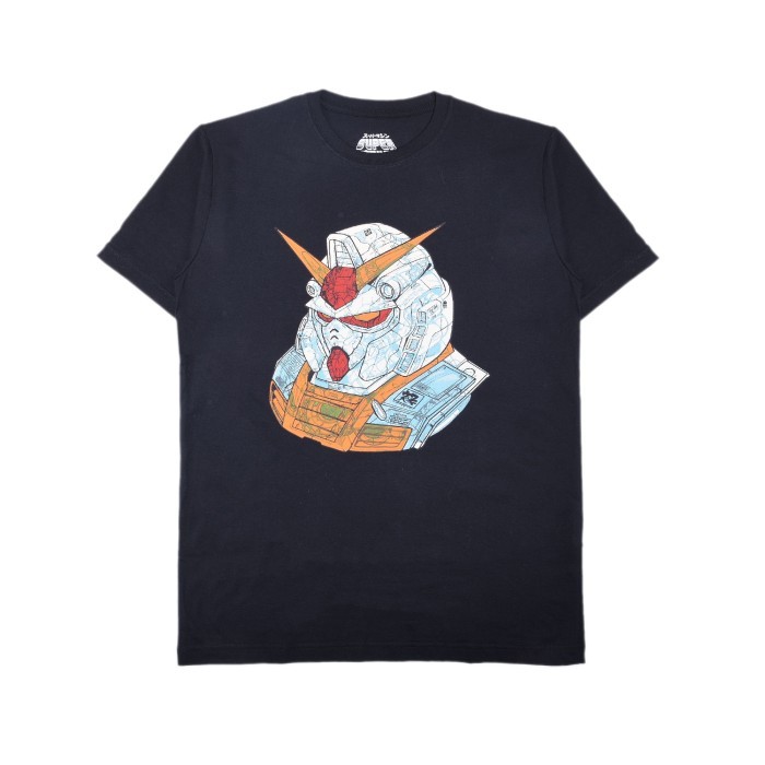 Kaos Tshirt SM40 GUNDAM HEAD Supermachine , Pria & Wanita Bahan Cotton Combed 24'S Tebal  Adem