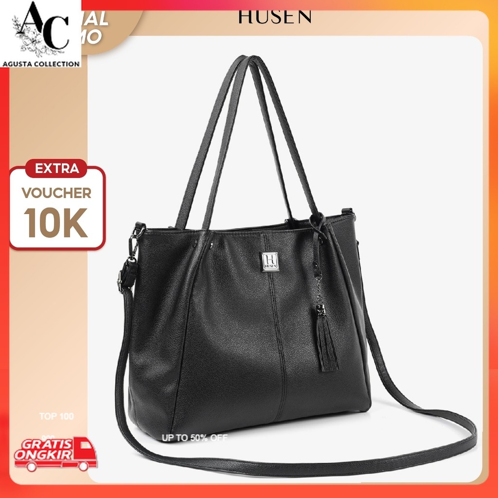 Totebag Korea / Totebag Terkini / HUSEN Tas Wanita Totebag Wanita Tas Kuliah Shoulder Bag Terbaru Ke