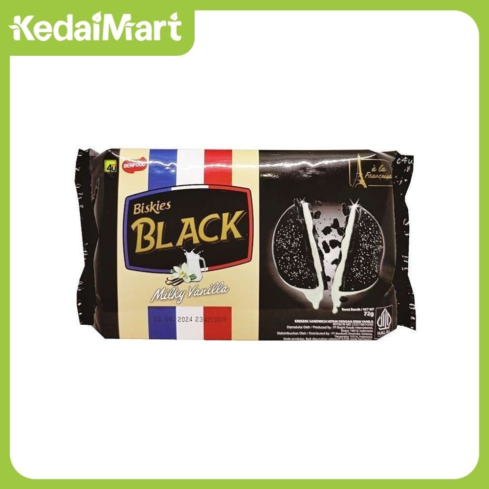 

Biskies Black Crackers Sandwich Vanilla 72 Gram