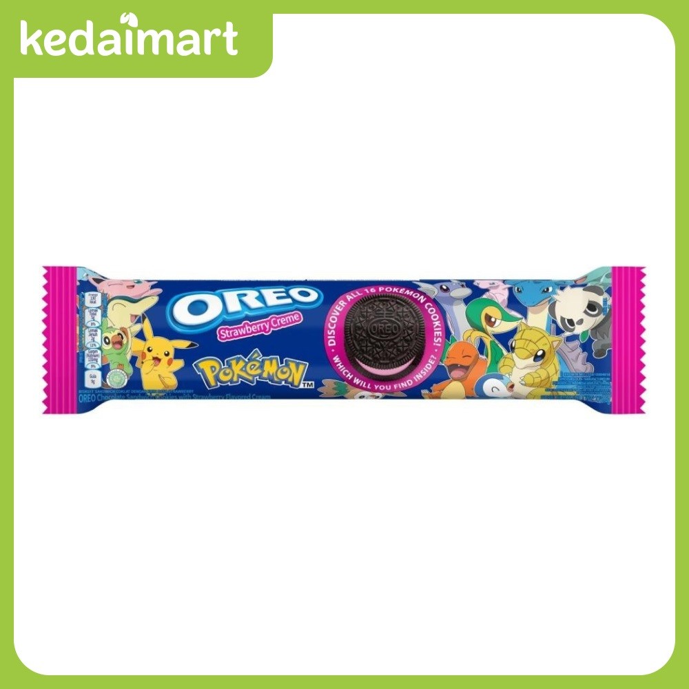 

Oreo Biskuit Strawberry Pokemon Edition 119.6 Gram