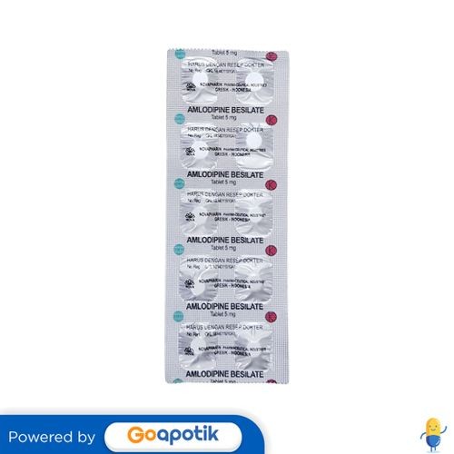 Amlodipine Besilate Novapharin 5 Mg Strip 10 Tablet