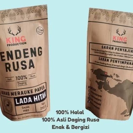 

Dendeng Daging Rusa Merauke Papua Asli 250 gr 100 Halal