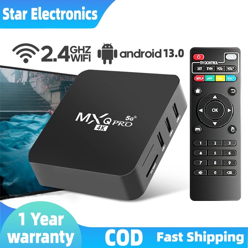 Azzam_Allstore MXQ PRO Android TV Box MXQ Pro 2.4G WIFI 16GB+256GB Smart TV 4K Box Netflix Global Ul