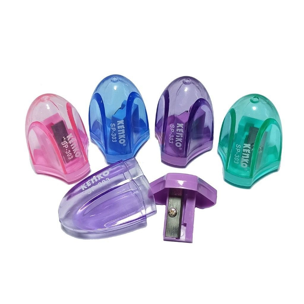 

Rautan Tabung Kenko SP-303 / Rautan Pensil Kecil 1 Lubang / Pencil Sharpener + Wadah Tempat Sampah