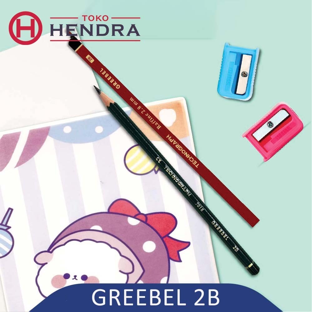 

Pensil Pencil Kayu/Grafit/Graphite 2B 7018 Grebel