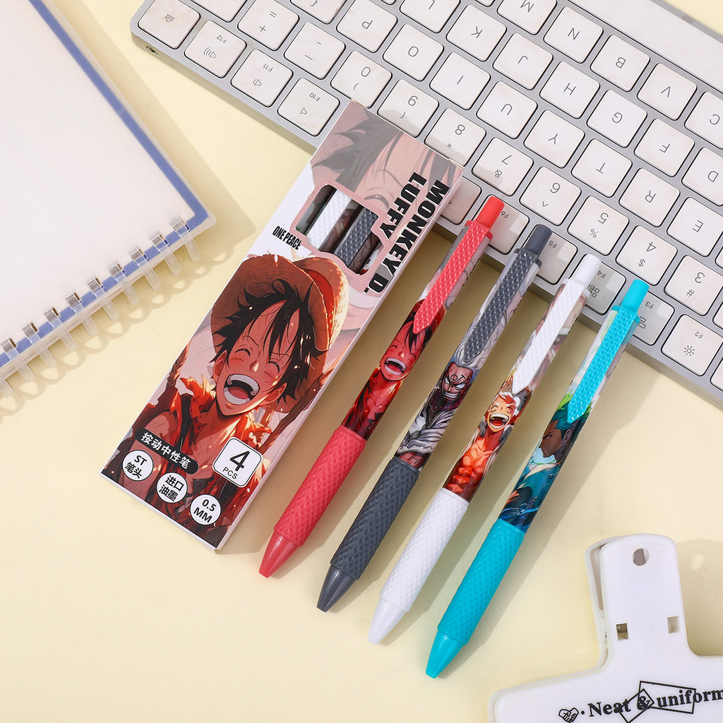 

BEST! 1 SET ISI 6 & 4 PCS PULPEN GEL MEKANIK 0,5 MM MOTIF ONE PIECE DAN SPONGEBOB CUTE