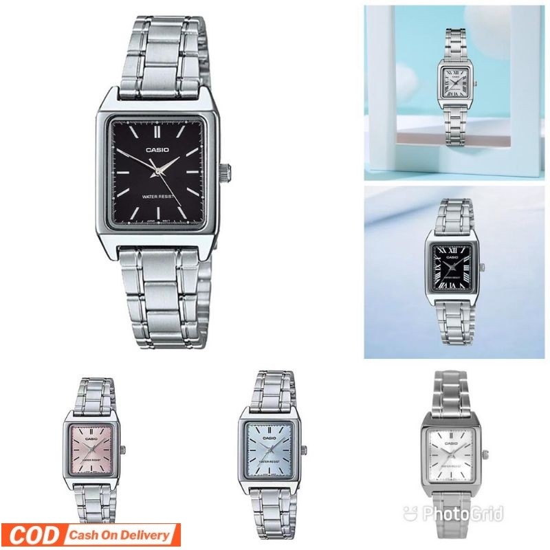 JAM TANGAN CEWEK / WANITA CASIO KOTAK LTP-V007G LTP