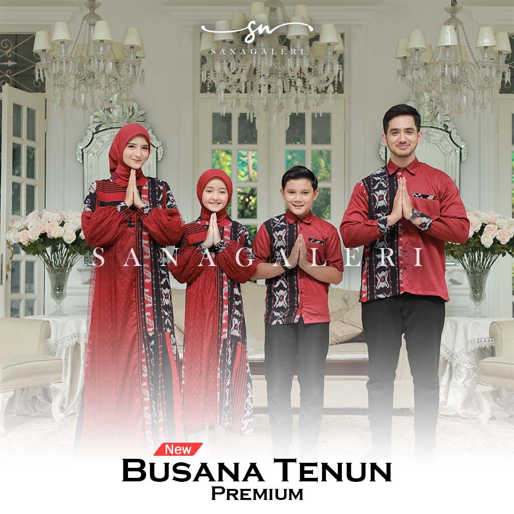 Sarimbit raya tenun troso, raya family maroon tenun, couple tenun, raya family, dress baju tenun sar