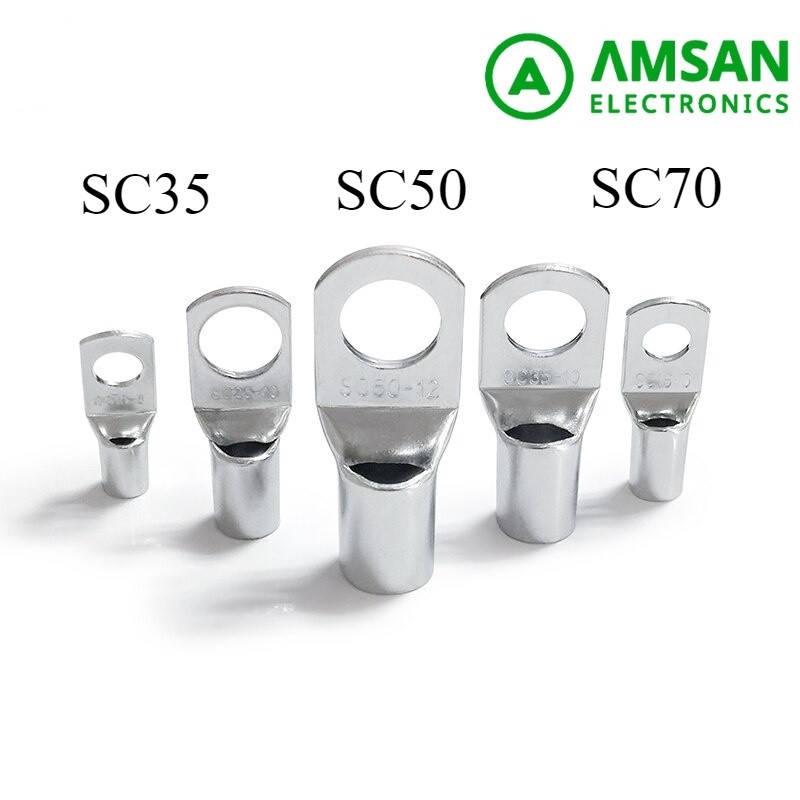Skun SC Kabel Lug Terminal Konektor Sepatu Kabel Skun SC35-6 8 10 SC35-12 SC50-8 10 12 14 SC50-16 SC
