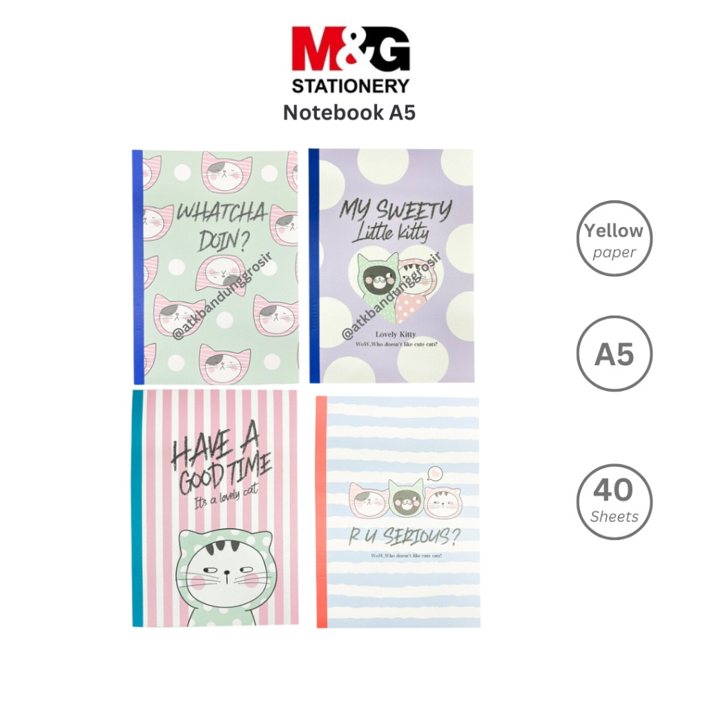 

Notebook M&G So Many Cat A5 40 Lembar Buku Tulis So Many Cats #APNBC018 SHESB