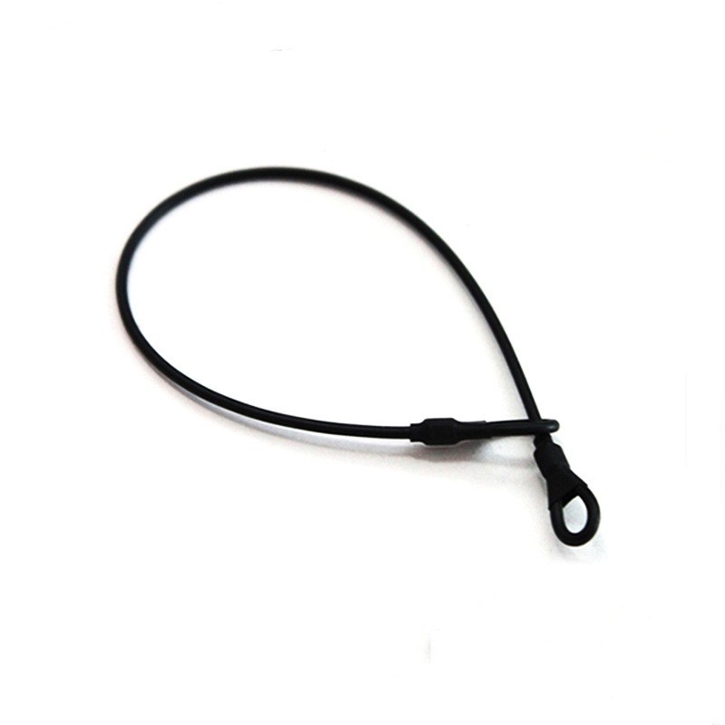 

Security Wire Lanyard EAS Loss Prevention Black Wire Rope Antitheft Tag Lanyard 100/Pack